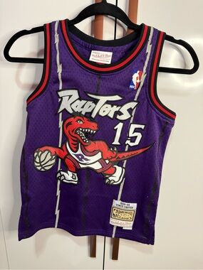 Mitchell & Ness Raptors #15 Carter Youth S Jersey